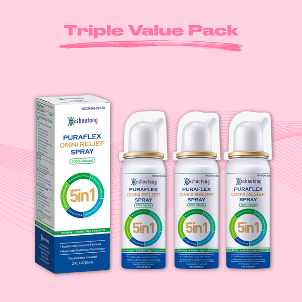 PuraFlex OmniRelief Spray | Triple Value Pack | 180ml